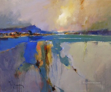 Landscapes Painting - Passing Summer Storm abstract seascape